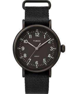 Standard mit Textilarmband, 40&nbsp;mm Schwarz large