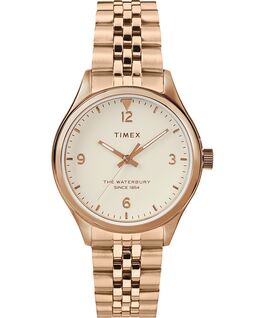Waterbury Classic 34mm Watch Stainless Steel Rose-Gold-Tone/Cream large