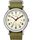 Weekender 38mm Nylon Strap Watch Silver-Tone/Green/Cream large