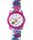 Peanuts 28mm Elastic Fabric Strap Watch Pink/White large