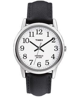 Easy Reader 35mm Leather Watch  Silver-Tone/Black/White large