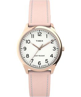Easy Reader Gen1 mit Lederarmband, 32 mm Ros&eacute;goldfarben/rosa/wei&szlig; large