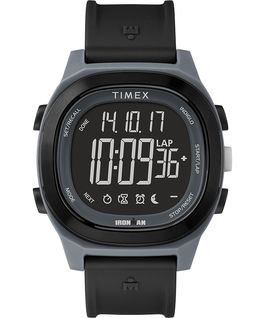 Ironman Transit, 40&nbsp;mm, Volle Gr&ouml;&szlig;e, Uhr mit Harzarmband und Negativ-Display Schwarz large