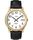 Easy Reader 35mm Leather Watch with Date Gold-Tone/Black/White large