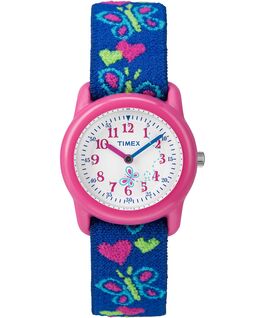Kids Analog mit Elastikarmband, 29&nbsp;mm Pink/Blue/White large