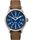 Expedition Scout 40mm Leather Watch Silver-Tone/Tan/Blue large