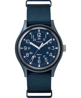 MK1 Aluminum 40mm Nylon Strap Watch Blue large