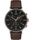 Fairfield Chronograph 41mm Leather Strap Watch Silver-Tone/Brown/Black/Rose-Gold-Tone large