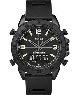 Expedition Pioneer Combo mit Schnellverschluss und Silikonarmband, 41 mm Schwarz large