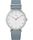 Fairfield Crystal 37mm Leather Watch Silver-Tone/Blue/White large