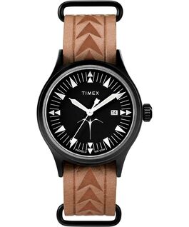 Timex x Keone Nunes mit Lederarmband, 40&nbsp;mm Schwarz/braun large