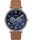 Southview Multifunction 41mm Leather Watch Silver-Tone/Tan/Blue large