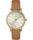 Metropolitan 34mm Leather Watch Silver-Tone/Tan large