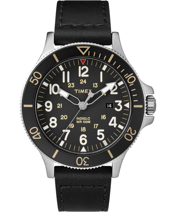 Allied Coastline 43mm Leather Watch