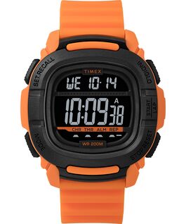 BST mit Silikonarmband, 47&nbsp;mm Orange/schwarz large