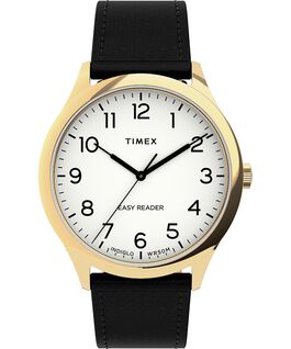 Easy Reader Gen1 mit Lederarmband, 40&nbsp;mm Goldfarben/schwarz/wei&szlig; large