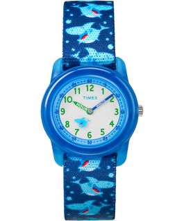 Kids Analog 32mm Nylon Strap Watch 1 Blue/Green/White large
