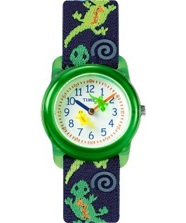 Kids Analog mit Elastikarmband, 29&nbsp;mm Green/Blue/White large