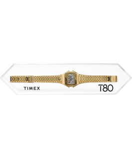 Timex T80 Edelstahl mit Stretch-Armband, 34 mm Silberfarben large