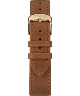 Standard mit Lederarmband, 40 mm Goldfarben/braun/blau large