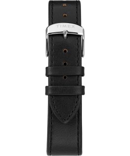 Standard mit Lederarmband, 40 mm Silberfarben/schwarz large