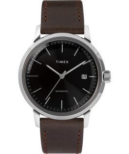 Marlin mit Handaufzug und Lederarmband, 34&nbsp;mm Black/Silver-Tone large