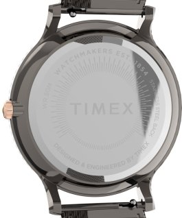 Transcend mit Mesh-Edelstahlarmband, 38 mm Blaugrau/schwarz large