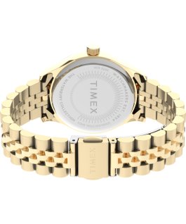 Waterbury Classic aus Edelstahl, 34 mm Goldfarben/wei&szlig; large