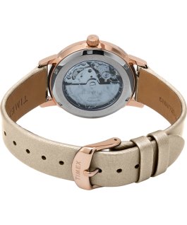 Celestial Opulence Automatic 38 mm Armbanduhr mit strukturiertem Armband Ros&eacute;goldfarben/champagner/silberfarben large