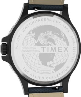 Allied Coastline mit Textilarmband, 43&nbsp;mm Schwarz/blau large