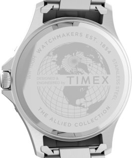 Navi XL mit Edelstahlarmband, 41 mm Edelstahl/schwarz large