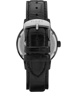 Marlin Automatik mit Lederarmband und Datumsanzeige, 40&nbsp;mm Schwarz large
