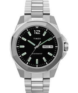 Essex Avenue mit Armband aus Edelstahl, 44 mm Silberfarben/Edelstahl/schwarz large