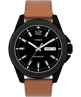 Essex Avenue mit Armband aus Edelstahl, 44 mm Schwarz/beige large