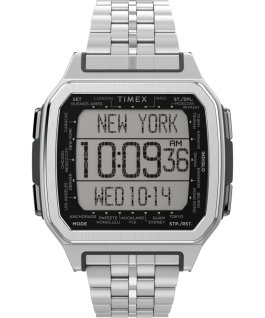 Command Urban Metal mit Armband aus Edelstahl, 47 mm Silberfarben large