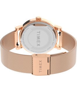 Full Bloom mit Swarovski-Kristallen und Milanaisearmband, 38 mm Ros&eacute;goldfarben/wei&szlig; large