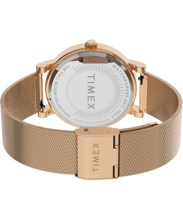 Full Bloom Armbanduhr Milanaisearmband, 38 mm Ros&eacute;goldfarben/rosa large