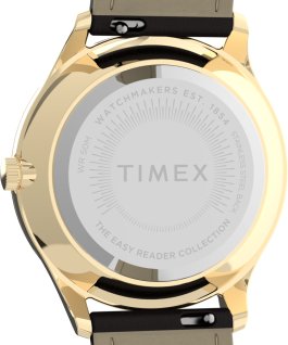 Easy Reader Gen1 mit Lederarmband, 32 mm Goldfarben/braun/wei&szlig; large