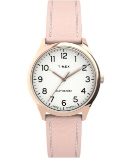 Easy Reader Gen1 mit Lederarmband, 32 mm Ros&eacute;goldfarben/rosa/wei&szlig; large