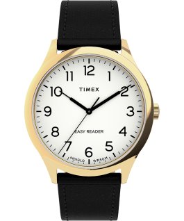 Easy Reader Gen1 mit Lederarmband, 40&nbsp;mm Goldfarben/schwarz/wei&szlig; large