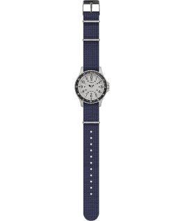 Navi Ocean, 38 mm, mit Textilarmband Blau/wei&szlig; large