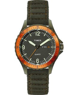 Navi Land, 38&nbsp;mm, mit Textilarmband Gr&uuml;n/gr&uuml;n/schwarz large