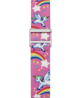 Kids Analog Strap Watch with Pattern Pink/White large