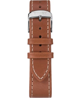 Waterbury 40mm Classic Leather Strap Watch Stainless-Steel/Tan/Cream large
