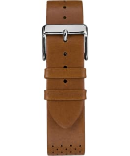 Fairfield Chronograph 41mm Leather Watch Silver-Tone/Tan/White large