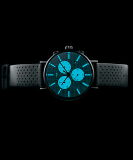 Fairfield Supernova 41mm Leather Strap Watch Black/Brown/Grey large