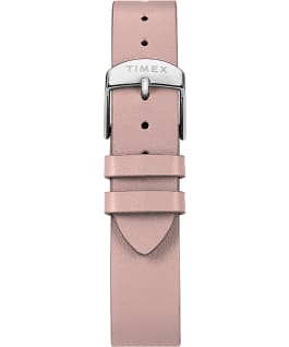 Transcend Zubeh&ouml;rarmband aus Leder, 38 mm Silberfarben/rosa/wei&szlig; large