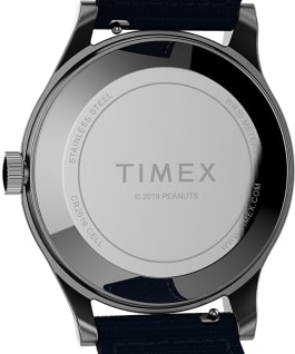 Timex x Space Snoopy MK1 Steel 40mm Fabric Strap Watch Silver-Tone/Blue large