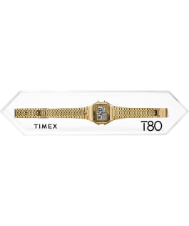 Timex T80 34mm Stainless Steel Bracelet Watch Rose-Gold-Tone large