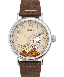 Timex Standard x Peanuts Featuring Snoopy Autumn Silver-Tone/Tan/Cream large